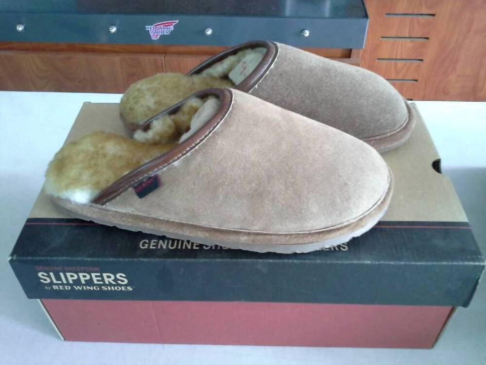 NEW RED WING SHOES men's scuff slippers in chestnut
